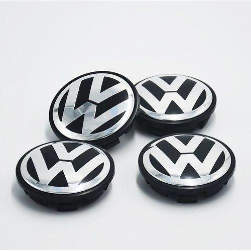 4pcs Logo Vw 56mm Centre De Roue Cache Moyeu Jante Emblème Jantes Insigne