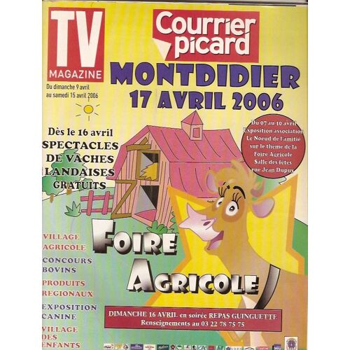 Tv Le Courrier Picard Dechavanne 3.5p/ Clovis Cornillac Jean Claude Bouillon 2p/ Barbara Mori 1p/ Anna Mougladis 1p/ Jane Birkin 1p/ Enrico Macias 1/2p/ Paris Roubaix Cyclisme 1p/  19307