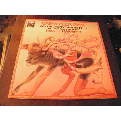 Grieg : Peer Gynt - Academy Of St. Martin-In-The-Fields Lucia Popp - Ambrosian Singers Neville Marriner - Disque Pathé Marconi - Emi 1434401