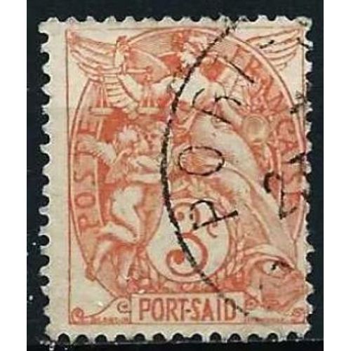 Egypte, Bureau Français À Port Saïd 1902, Beau Timbre Yvert 21, Type Blanc Libellé "Port-Said", 2c. Lilas Brun, Oblitéré, Tbe.