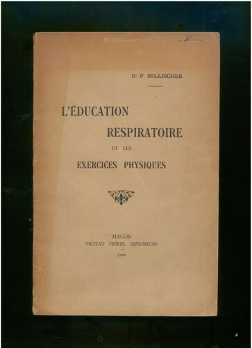 L'education Respiratoire Et Les Exercices Physiques.  Impr.