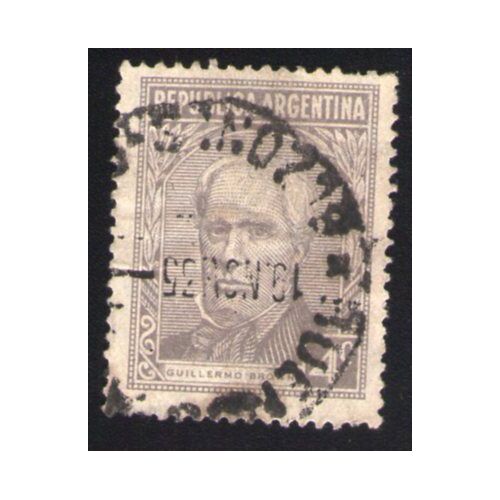 Argentine Oblitération Ronde Used Stamp Amiral Irlandais Naturalisé Guillermo Brown