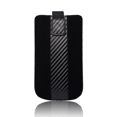 Housse En Cuir Forcell - Carbon- Iphone 5 / 5s / 5c