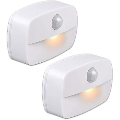 Veilleuse Led Automatique [Pack De 2], Veilleuse Murale Autocollante À Capteur De Mouvement, Montage Mural