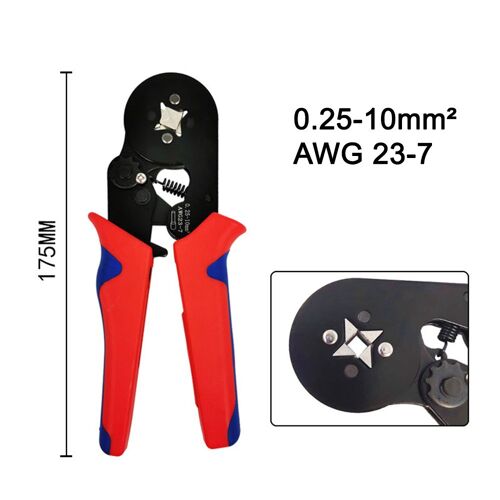 AWG 23-7 Bleu rouge - Pince À Sertir Le Fil Électrique, Outil De Bricolage, Terminal De Virole, Pince Électrique, Ensemble D'outils À Main Professionnels Awg
