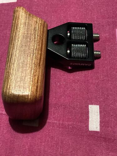 CAMVATE Poignée en Bois DSLR pour Support Droit Grip Mount pour la Plate-Forme de Cage vidéo DV