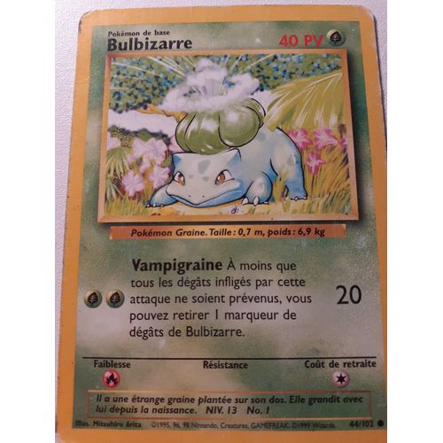 Carte Pokemon Bulbizarre Rare