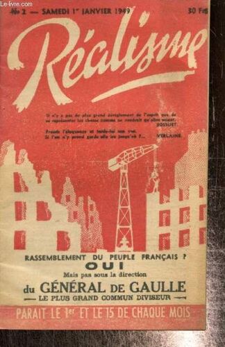 Réalisme, N°2 (1er Janvier 1949) :