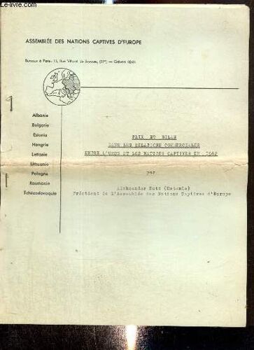 Prix Et Bilan Dans Les Relations Commerciales Entre L Urss Et Les Nations Captives En 1962