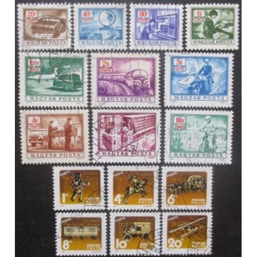 Hongrie Taxe N°235 Au 250 Oblitéré