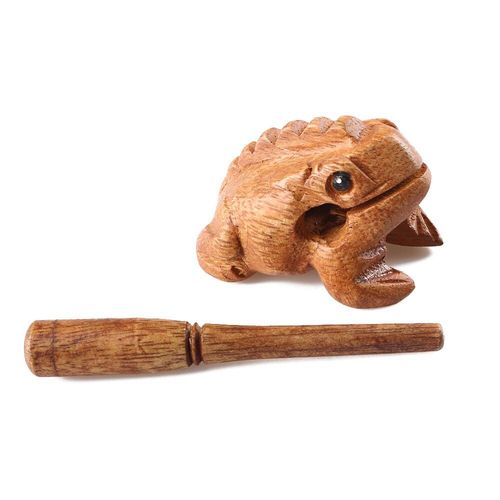 Porte-Bonheur Grenouille Jouets À Percussion, Instrument De Musique, Claquettes D'animaux En Bois, Cadeau Pour Enfants, Râpe À Percussion En Bois, Jouet Musical
