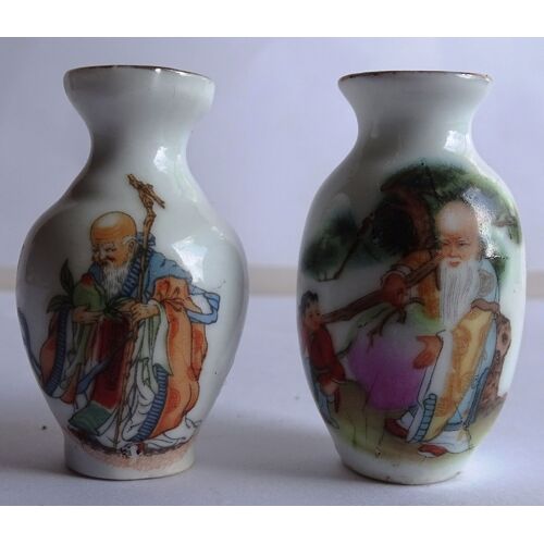 2 Mini vases japonnais