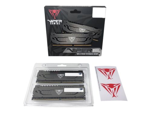 Patriot Extreme Performance Viper Steel - DDR4 - kit - 32 Go: 2 x 16 Go - DIMM 288 broches - 3200 MT/s / PC4-25600 - CL16 - 1.35 V - mémoire sans tampon - non ECC - bronze