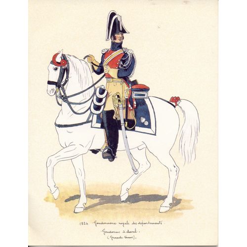 1824 Gendarmerie Royale Des Départements, Gendarme À Cheval (Grande Tenue)