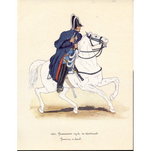 1830 Gendarmerie Royale Des Départements, Gendarme À Cheval