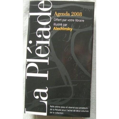 Agenda Pleiade 2008 - Couverture Noire