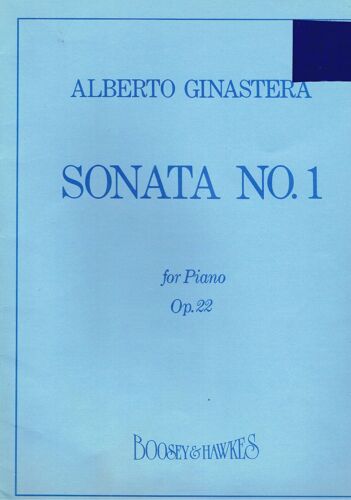 A. Ginastera. Sonate N° 1 Pour Piano Op.22