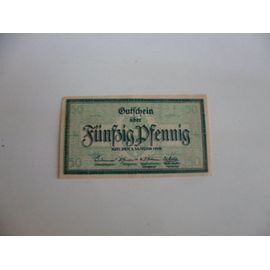 Allemagne 50 Pfennig 1918 Notgelt , Ville De Kiel