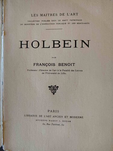 Holbein, Par François Benoit