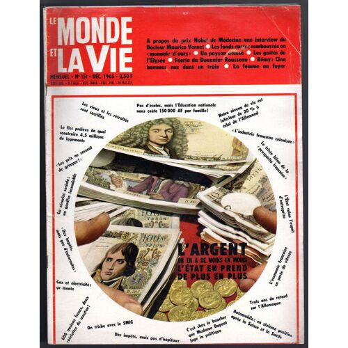 Monde Et La Vie (Le) N° 151 Du 01/12/1965