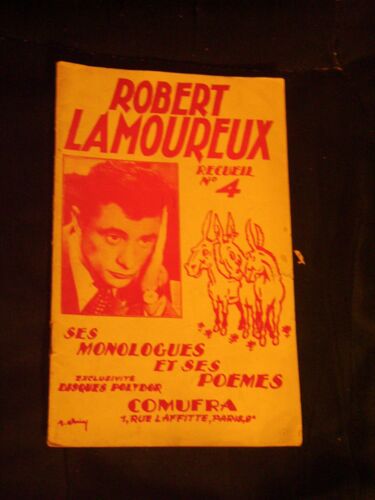 Robert Lamoureux - Recueil N°4 - Ses Monologues Et Ses Poèmes