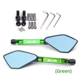 Rétroviseur Latéral Universel Cnc De Moto,Bleu,Anti-Absorbe Ouissement,Pour Suzuki Gsr400 Gsrfemale Gsr750 Gsr 600 400 750 - Type Green