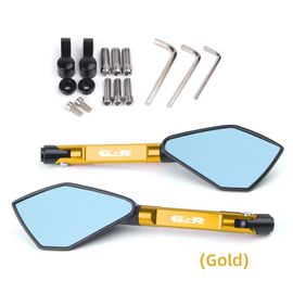 Rétroviseur Latéral Universel Cnc De Moto,Bleu,Anti-Absorbe Ouissement,Pour Suzuki Gsr400 Gsrfemale Gsr750 Gsr 600 400 750 - Type Or
