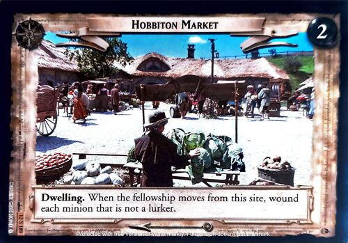 Carte Le Seigneur Des Anneaux : Black Rider - Hobbiton Market 12 S 189