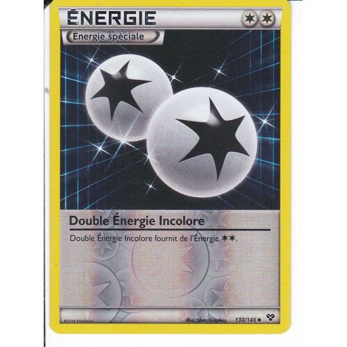 Carte Pokemon Energie Double Energie Incolore 130/146 Reverse