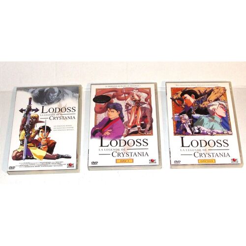 Lodoss La Legende De Crystania Lot 3 Dvd Oav 1&2 Oav 3 + Le Film Un Nouveau Monde Kaze Animation Ryo Mizuno