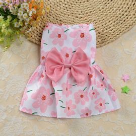 Robe De Princesse À Fleurs Pour Petit Chien,Vêtements Mignons Pour Animaux De Compagnie,Jupe D'été Mince,Accessoires Pour Animaux De Compagnie,Fournitures Pour Animaux De Compagnie,Mi - Type Pink-M