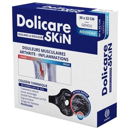 Dolicare Skin Poche Microbilles Gel - Douleurs Musculaires - Genou - Double Action Chaud-Froid - 30 X 22 Cm