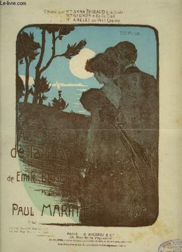 Au Clair De La Lune - Piano Et Chant.