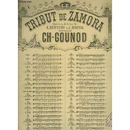 Le Tribut De Zamora - N°25 Ter : Romance Extraite Du Trio Pour Piano Et Chant (Hermosa) Avec Paroles.