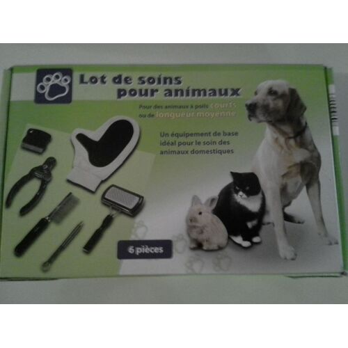 Lot De Soins Pour Animaux -Chien-Chat-Lapin A Poils Courts Ou Longueur Moyenne