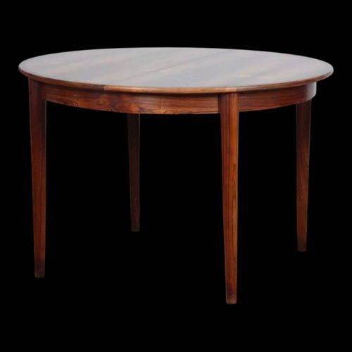 Table De Repas Ronde En Palissandre Par Johannes Andersen 1960 Marron
