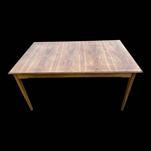 Table Manger Scandinave Rectangulaire Extensible En Teck 150x90cm Bois