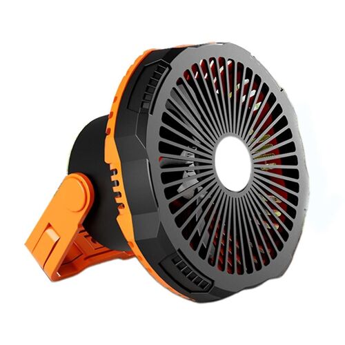 Camping Led Fan avec Light 4000mah Ventilateur de tente extérieure rechargeable 4 vitesses