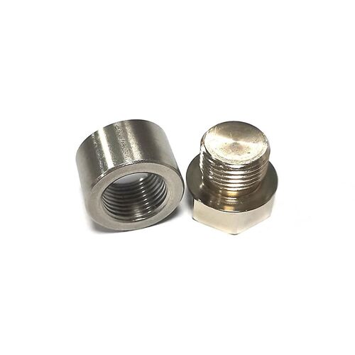 O2 Capteur D'oxygène En Acier Inoxydable Hex Bung Plug Nut Stepped Cap M18x1.5 Filetage