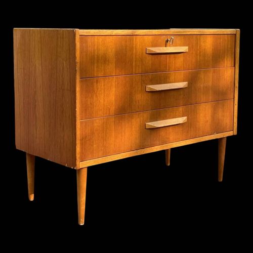 Commode Scandinave 3 Tiroirs Bois