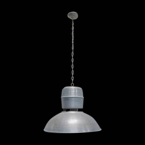 Lampe Suspension Industrielle En Zinc Gris
