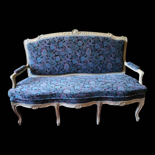 Banquette Louie Xiv Bleu