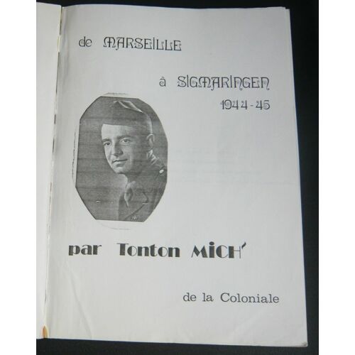 De Marseille À Sigmaringen 1944-45