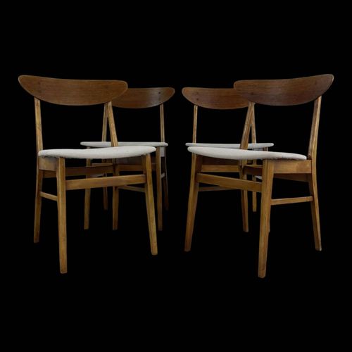 Lot De 4 Chaises En Teck Farstrup 210 Bois