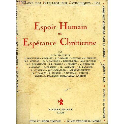 Espoir Humain Et Esperance Chretienne
