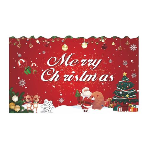 Joyeux Noël Toile de fond pour bannière Noël Grande photographie Accessoires Affiche pour Home Festival Party Baby Shower Hiver Nouvel An Décorations Fournitures