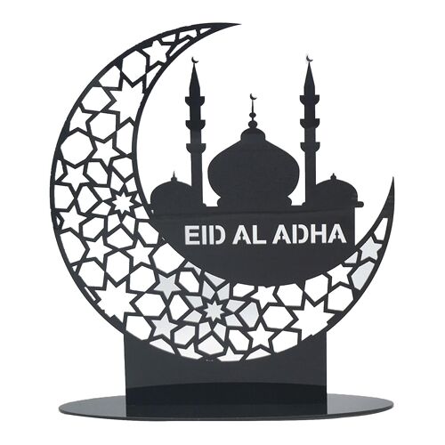 Eid Mubarak Acrylic Ornament Hollow Moon Star Castle Art Crafts Decor For Home Islamic Muslim Ramadan Party Dining Table