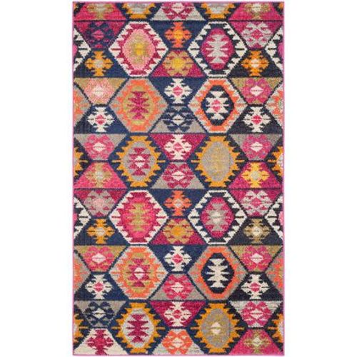Tapis D'intérieur Bohème Chic Safavieh Monaco Multicolore - 90 X 150 Cm