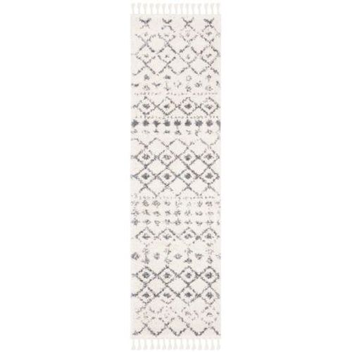 Tapis D'intérieur Shaggy Marocain Safavieh Shag À Franges Berbère Beige - 160 X 230 Cm