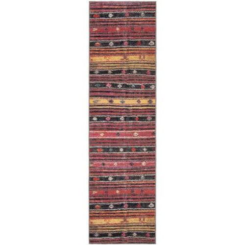 Tapis D'intérieur / Extérieur Lumineux Et Moderne Safavieh Montage Orange - 160 X 230 Cm
